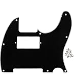 Pickguard Grafico Per Fender Telecaster 8 Fori – Elite Effetto Incrinato Nero – Greasy Groove - Foto 5