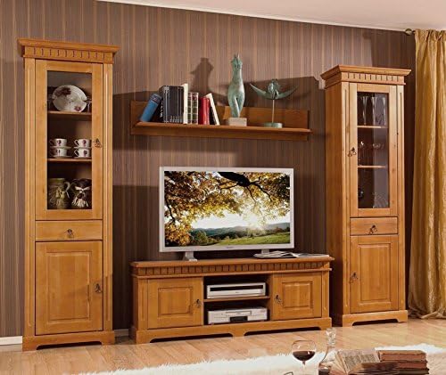 Cordoba Wohnwand Kiefer Massiv Honig Amazon De Kuche Haushalt