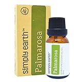 Simply Earth Palmarosa Essential Oil by 15 ml, 100% Pure Therapeutic Grade