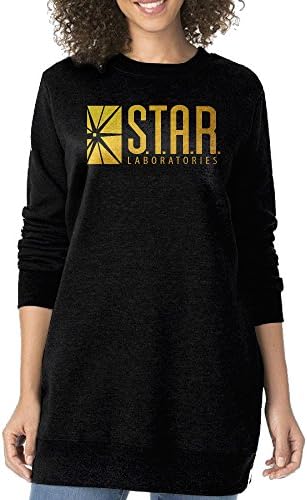 The Flash Golden Star Labs Women's Round Neck Long Sweatshirt Large