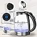 iFedio Electric Kettle, 1.7L Glass Electric Tea Kettle, Hot Water Kettle with Auto Shut-Off & Boil-Dry Protection, Fast Heating Cordless Water Boiler