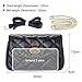 Badiya Flap Crossbody Bags Quilted Leather Fanny Pack for Women Chain Belt Bag