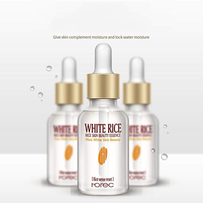 Amazon Com Facial Moisturizer White Rice Skin Nourishing Essence Strong Anti Wrinkle Anti Aging Hydrating Skin Care Serum 15ml Beauty