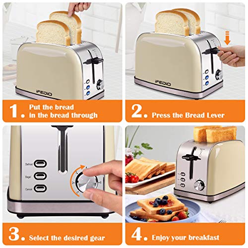 Toaster 2 Slice Toaster Best Rated Prime Stainless Steel Retro Bread