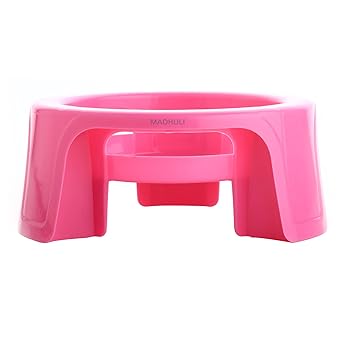 Madhuli Multipurpose Pot Stand, Plastic Pot Stand, Water Pot Stand, Flower Pot Stand, Matka Stand, Gas Cylinder Stand, Plant Pot Stand, Heavy Matka Stand For Kitchen & Garden (Pink)
