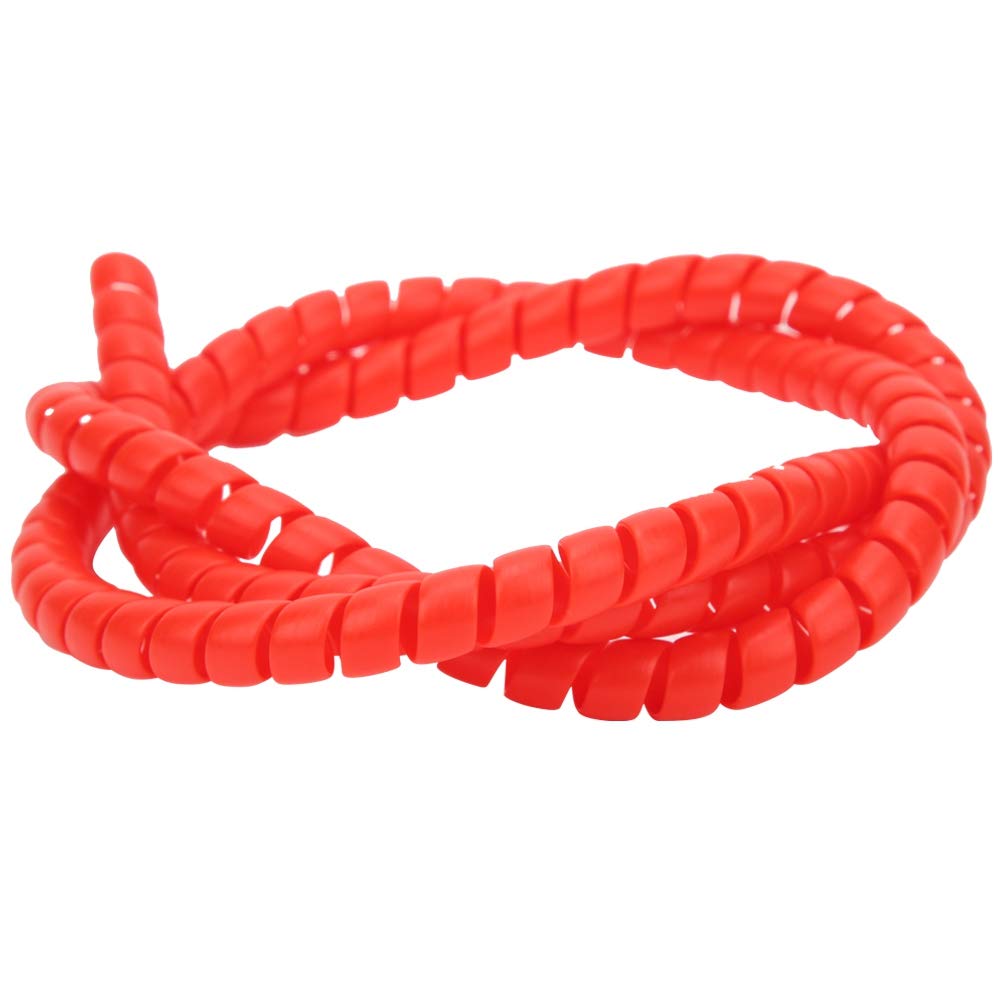 Electric Scooter Cable Protector,Spiral Cable Wrap,Brake Line Spiral Tube Cable Housing Protector Cover Spiral Wire Wrap Cord for M365 Electric Scooter(Red)