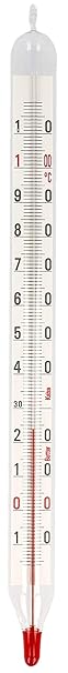 Lantelme Butter Käse Milch Thermometer Glas Milchthermometer 20 cm Käsethermometer Analog 2637