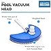 Aquatix Pro Pool Vacuum Head Half Moon Premium Flexible Swimming Pool Vacuum Head with EZ Clips, Weighted Attachment for Concrete or Plaster Pool Cleaning, Full 1 Year Guarantee! (1)