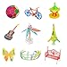 MagicBiu 3D Pen with PLA Filament Refills 3D Drawing Printing Printer Pens Bonus 6 Colors 60 Feet PLA Stencil for Kids and Adults Arts Crafts Model DIY, Compatible with PLA Non-Clogging
