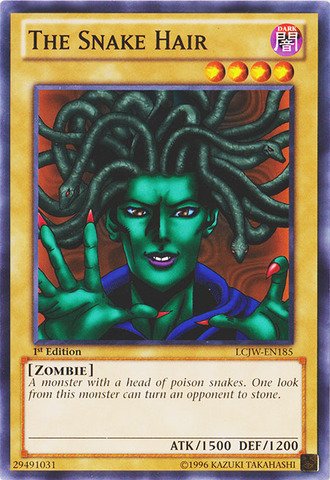 Yu-Gi-Oh! - The Snake Hair (LCJW-EN185) - Legendary Collection 4: Joey's World - 1st Edition - Common