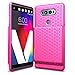 Hyperion LG V20 Extended Battery Case With Honeycomb TPU Design And Active Shock Absorption (Pink)