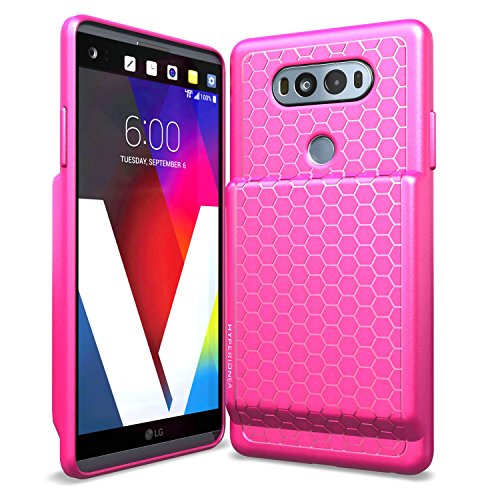 Hyperion LG V20 Extended Battery Case With Honeycomb TPU Design And Active Shock Absorption (Pink)