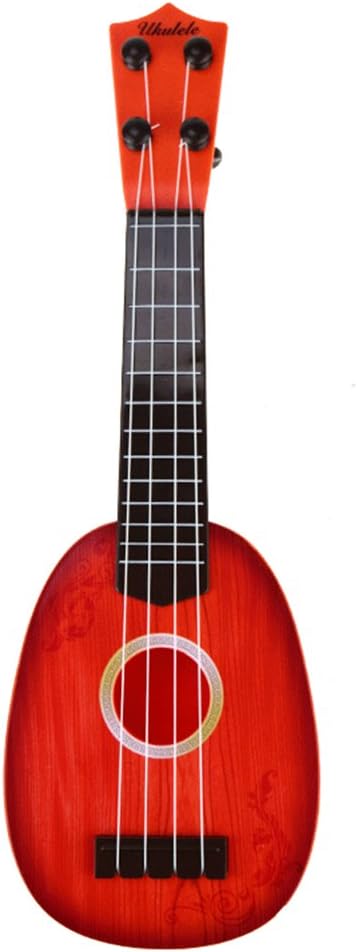 Ukulele Toy for Kids, MyCreator Children Mini Musical Instrument Fun Educational Learn 4 String Guitar Ukulele Xylophone Toys with Gift Box Christmas Birthday Gift for 2-4 years old Kids (Red)