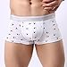NEARTIME Men's Underwear, Trunks Sleepwear Men Boxer Briefs Shorts Soft Underpants (L) White