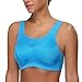 Wingslove Women's Full Coverage High Impact Wirefree Workout Non Padded Sports Bra Bounce Control (Blue,36DD)