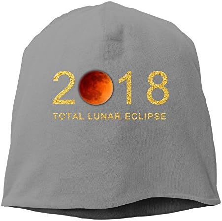 Total Lunar Eclipse January 31 2018, Blood Moon Unisex,Women/Men Wool Hat Soft Stretch Beanies Skull Cap Christmas,Halloween Gift DeepHeather