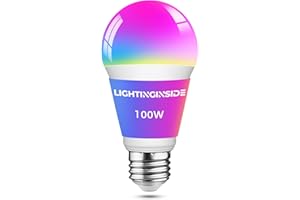 Lightinginside Smart Light Bulbs 1350LM, E26 A19 WiFi Smart Bulb Compatible with Alexa & Google Assistant, 100W Equivalent, 8