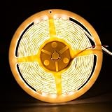 SUPERNIGHT DC12V 5M 16.4Ft Warm White 5050SMD 300LED Waterproof Flexible LED Light Strip lamp White Tape Version
