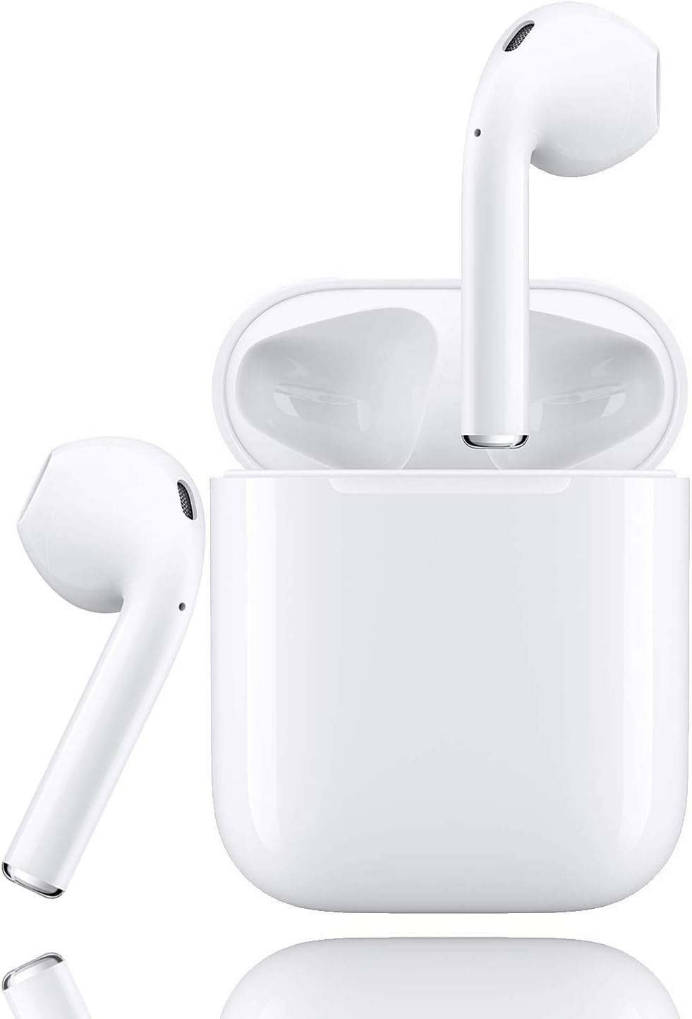 Bluetooth Headphones, Bluetooth 5.0 Wireless Earbuds, 3D Stereo 24H Playtime Wireless Sports Headset, IPX5 Waterproof, Pop-ups Auto Pairing for Apple Airpods Android/iPhone Samsung (2019NewEarbuds)