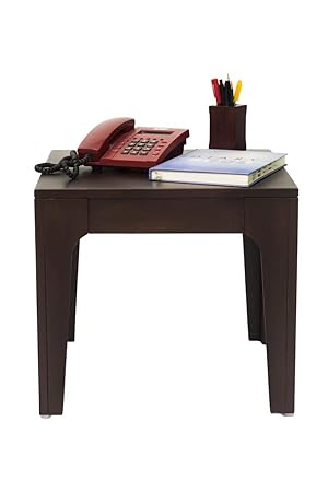 Kiwa Square Coffee Table with Melamine Polished | for Piping Hot Breakfast Wood Table with Legs for Living Room Waiting Room Balcony and Office, (Brown)