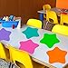 Tatuo 10 Pieces Colorful 11.8 Inch Star Shape Dry Erase Circles White Board Marker Removable Vinyl Dot Wall Decal Stickers for Drills and Training School Teaching Progress