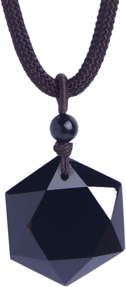 Obsidian Pendant Necklace Obsidian Crystal Pendant Necklace Pattern