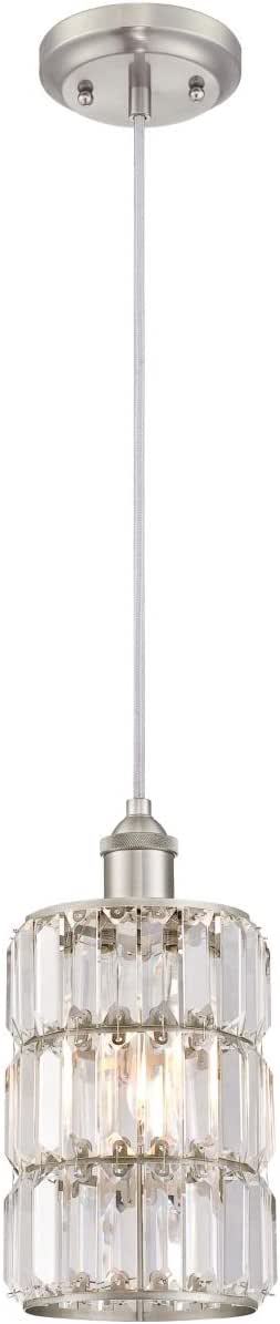 Westinghouse Lighting One-Light Indoor Pendant Lámpara de Techo, Níquel