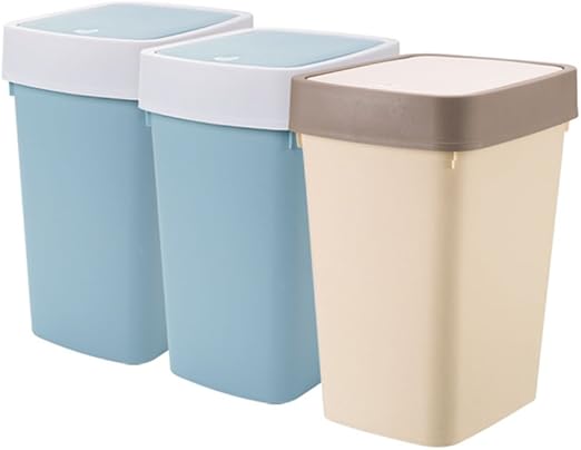 Trash-Typ Drücken, Breite Elastische Abdeckung Kunststoff Mülleimer Bad