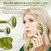 Jade Roller and Gua Sha Massage Tool for Face Neck Body , Natural Jade Stone Set for Slimming and Firming Skin ,Facial Roller for Rejuvenate Skin and Reduce Wrinkles Aging
