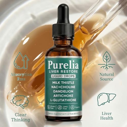 Purelia Liver Restore Liquid – Plant-Based Formula, Supports Daily Digestive Wellness (1PCS)