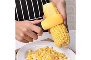 YUESUO Good Grips Corn Peeler, Corn Stripper Knife, Kitchen Corn Cob Remover Serrated Vertical Blade Remover