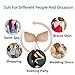 Breathable Straplesss Self-Adhesive Bra Re-Use Invisible Bra With Super-High-Viscosity (Beige-C)