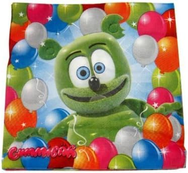 Gummibär The Gummy Bear 9.5" Birthday Party Drink Napkins - Party Supplies