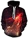 Imilan Galaxy Cosmic Animal Print Hoodie Sweatshirt