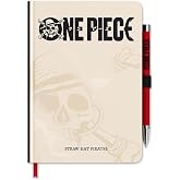 Grupo Erik One Piece Notebook A5 + Pen, One Piece Gifts | Notebook Journal One Piece Merch, Hardcover Journaling Notebook, A5 Notebook, Cute Notebooks, 192 Dotted Pages