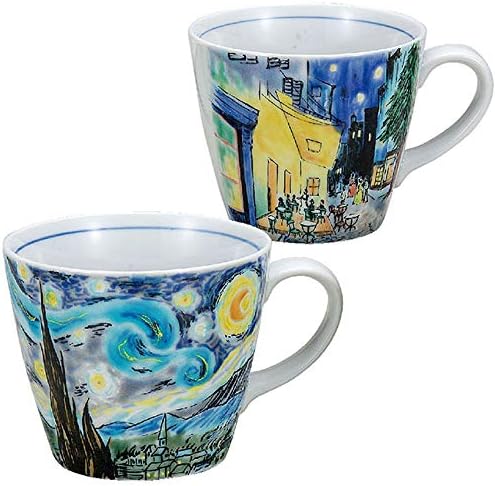 九谷焼 ペアマグカップ ゴッホ 高級 陶器 日本製 ブランド 伝統工芸品 Modernzeg Hu