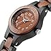 MEKU Women Wooden Wrist Watches/Handmade Wood Watch for Women Gril/Her Gift Wood Watch Box (Ebony & Sandalwood & Black)