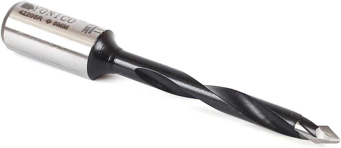 Yonico 42205R 5mm Through Hole Boring Bit - Right Hand - 70mm Length 10mm Shank, 5 mm