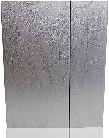 8 X 10", Silver Painting Style, Self Adhesive Albums w/Magnetic Flap, 15 Pages (30 Sides)