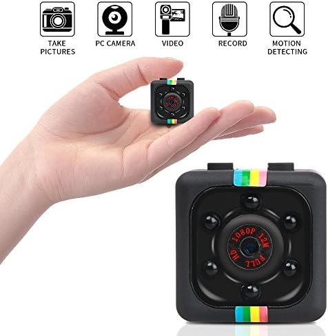Mini Hidden Camera, SunbaYouth 1080P Full HD Covert Tiny Spy Cam with Activated Motion Detection, Snapshot and Night Vision for Home and Office Security