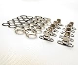 Turn Button, Eyelet & Stud, Common Sense Fasteners, Marine Grade, 10 Piece Set