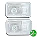 Leisure LED 2 Pack 12V RV Ceiling Dome Light RV Interior Lighting for Trailer Camper with Switch, Single Dome 300LM (Natural White 4000-4500K, 2-Pack)