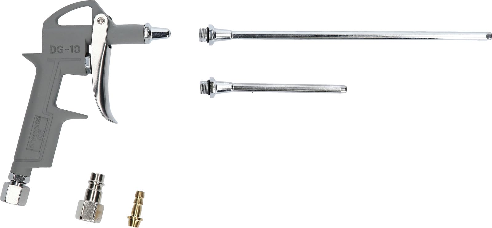 KS Tools Compressed Air Blow Gun with 3 Interchangeable Nozzles