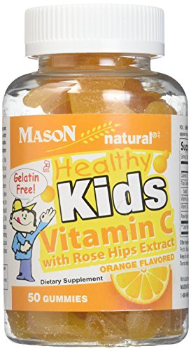 Mason Vitamins Healthy Kids Vitamin C with Rose Hips Kosher Gummies, 60 Count