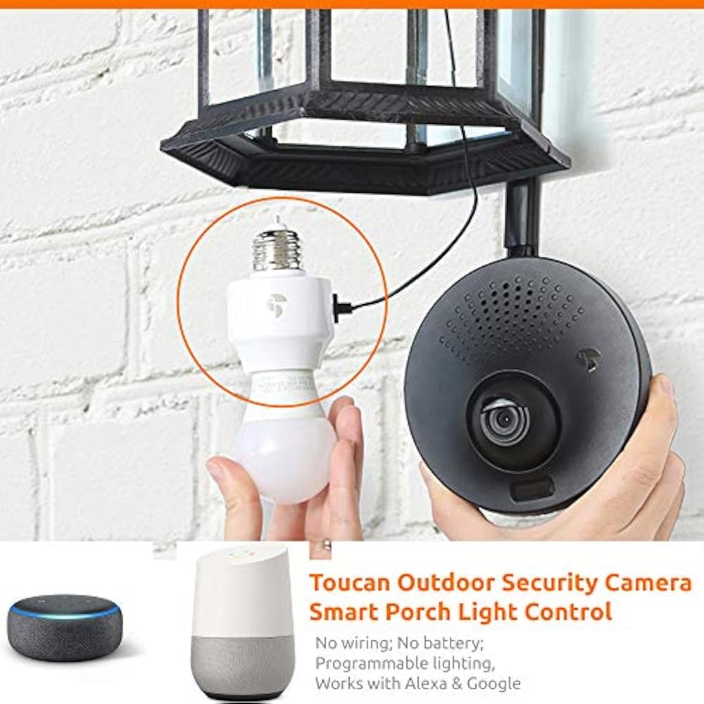 Toucan Outdoor Wireless Wifi Security Camera, Motion Alert, Waterproof