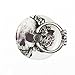 Jewby Round Cartoon Phone Ring Stand Holder, 360°Rotation Phone Grip Kickstand Universal Smartphone Cell Phone Ring For iPhone 8 7 Plus 6S 6 5 5S,Samsung Galaxy,Tablets and iPads (Black Skull)