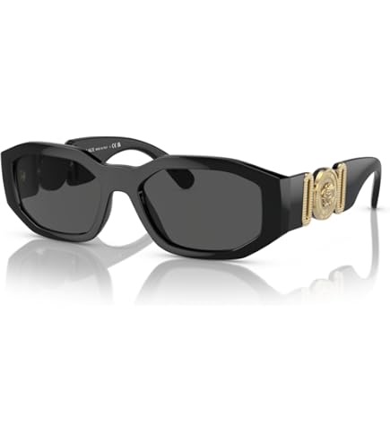 Amazon.com: Versace Woman Sunglasses Gold Frame, Dark Grey  display picture 1