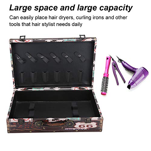 Hairdressing Bag, Portable Hairdressing Tool Storage Box Comb Hair Clipper Curling Ion Organizer Case for Hair Stylist