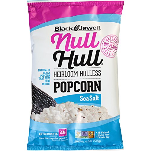 Black Jewell Null Hull Popcorn Sea Salt 4.5 oz (Pack of 6)