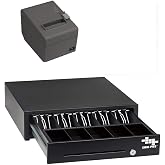 EOM-POS Cash Drawer and Receipt Printer, for Square Stand and Register